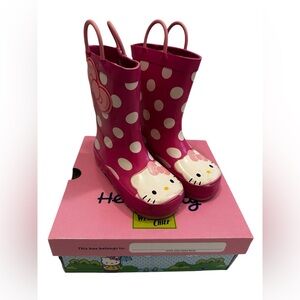 Western Chief Hot Pink Hello Kitty Kids Rain Boots